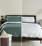 Cariloha Reversible Color-Block Duvet Covers