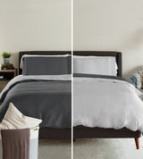 Cariloha Reversible Color-Block Duvet Covers