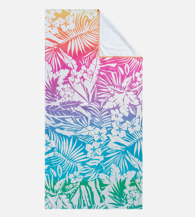 Bamboo Beach Towel - Ombre Floral