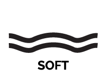 Soft bedding logo with wavy lines, representing comfort and softness, relevant to Jacksonville Bedding's mattress and bedding product offerings.
